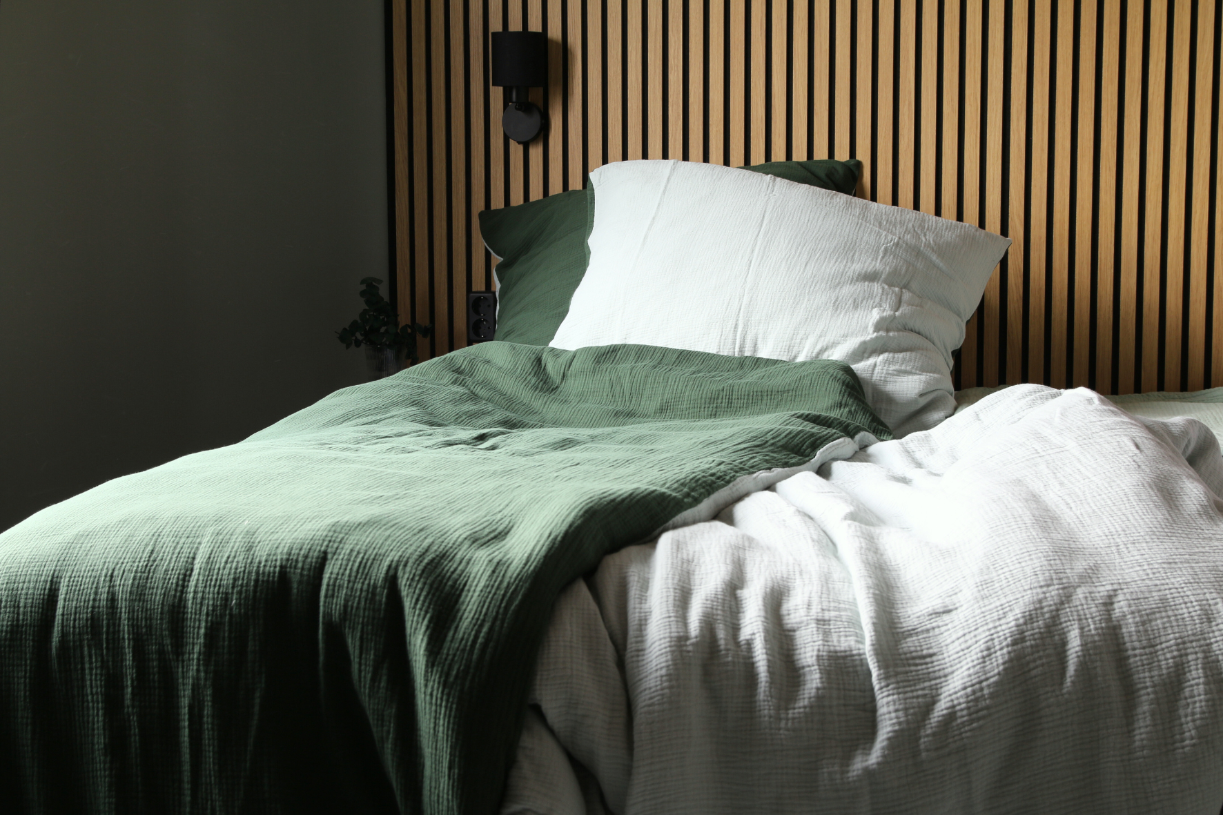 Bedding set – 100% organic cotton – Soft and breathable – Two-tone design – Luxurious duvet covers 1