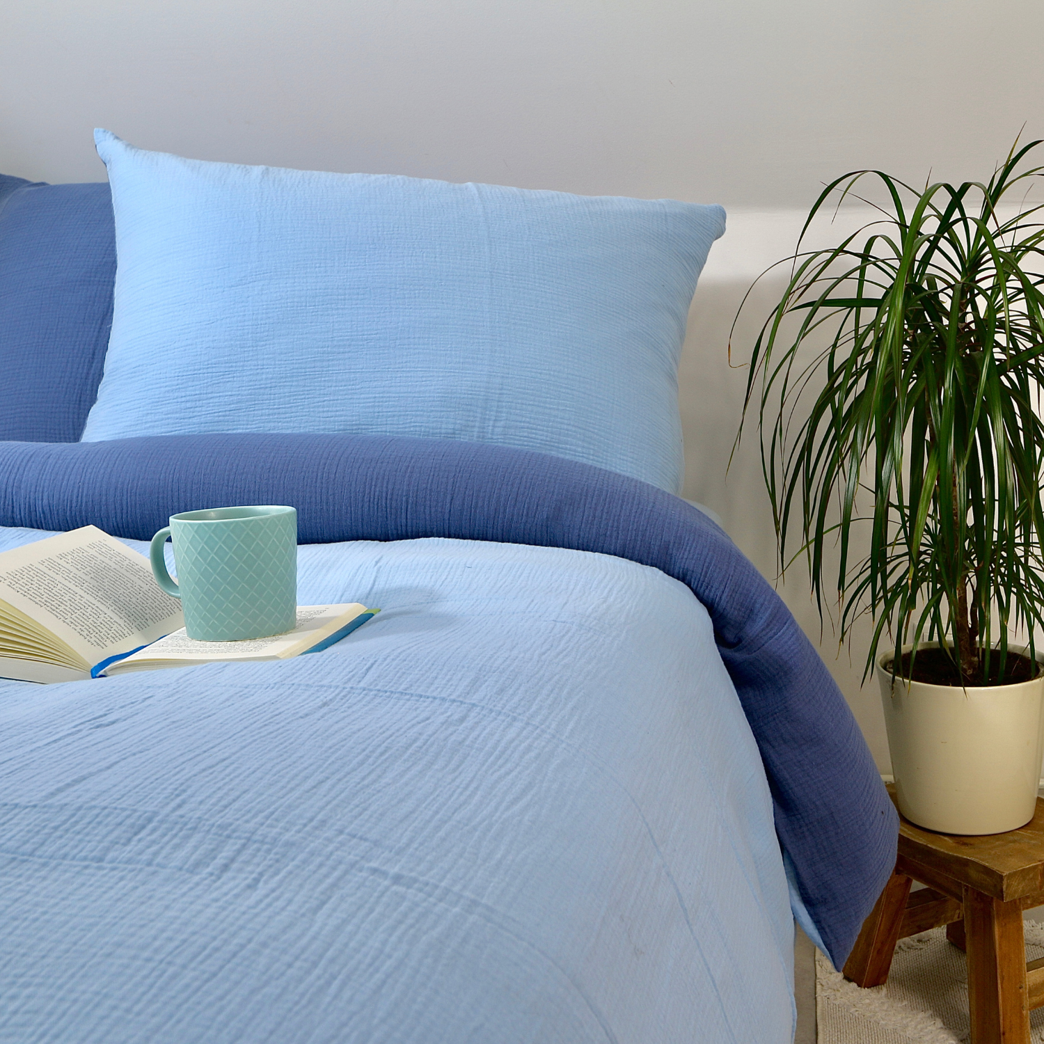 Bedding set – 100% organic cotton – Soft and breathable – Two-tone design – Luxurious duvet covers 10