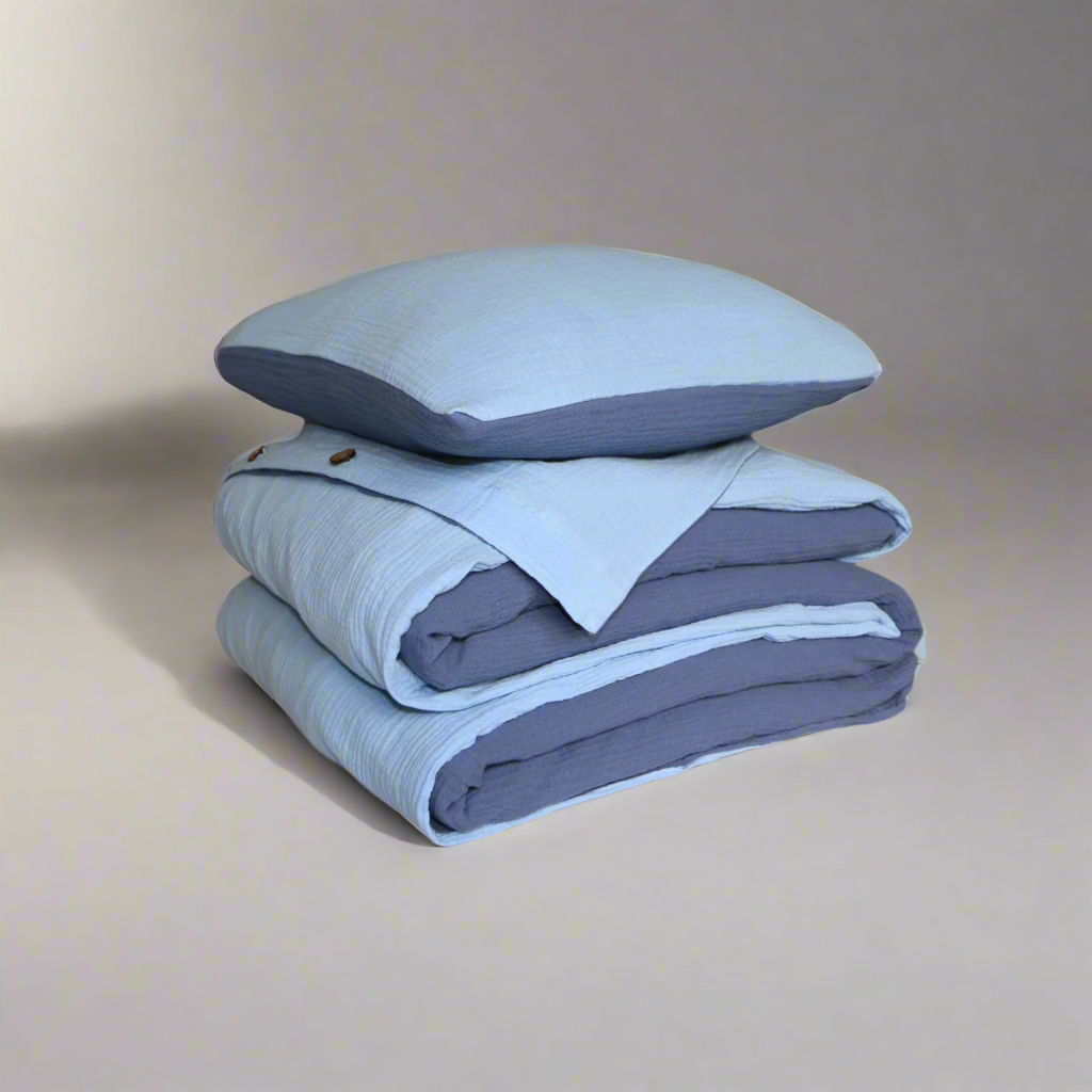 Bedding set – 100% organic cotton – Soft and breathable – Two-tone design – Luxurious duvet covers 6