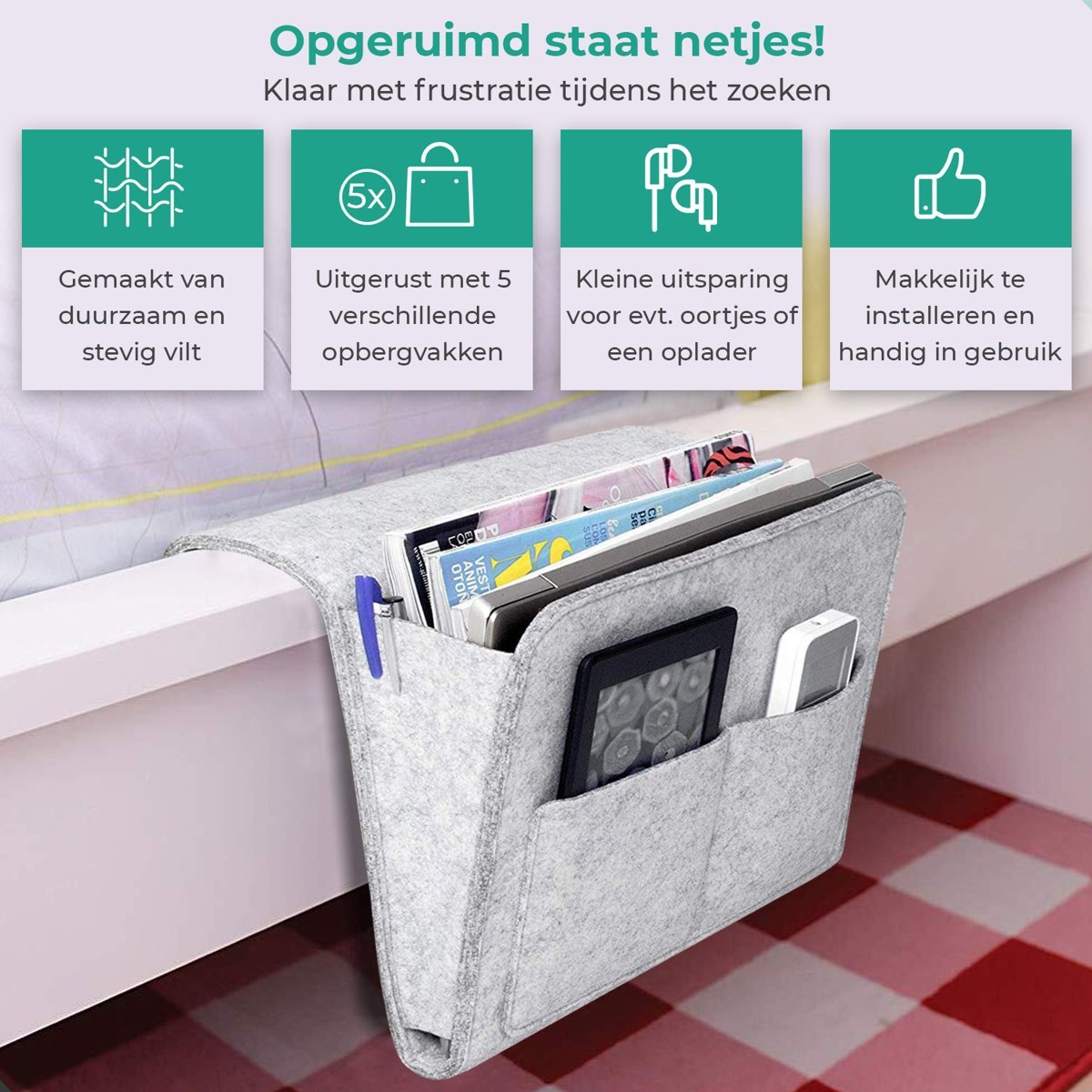 Versatile Storage Bag for Bed or Sofa – Effortless Organization