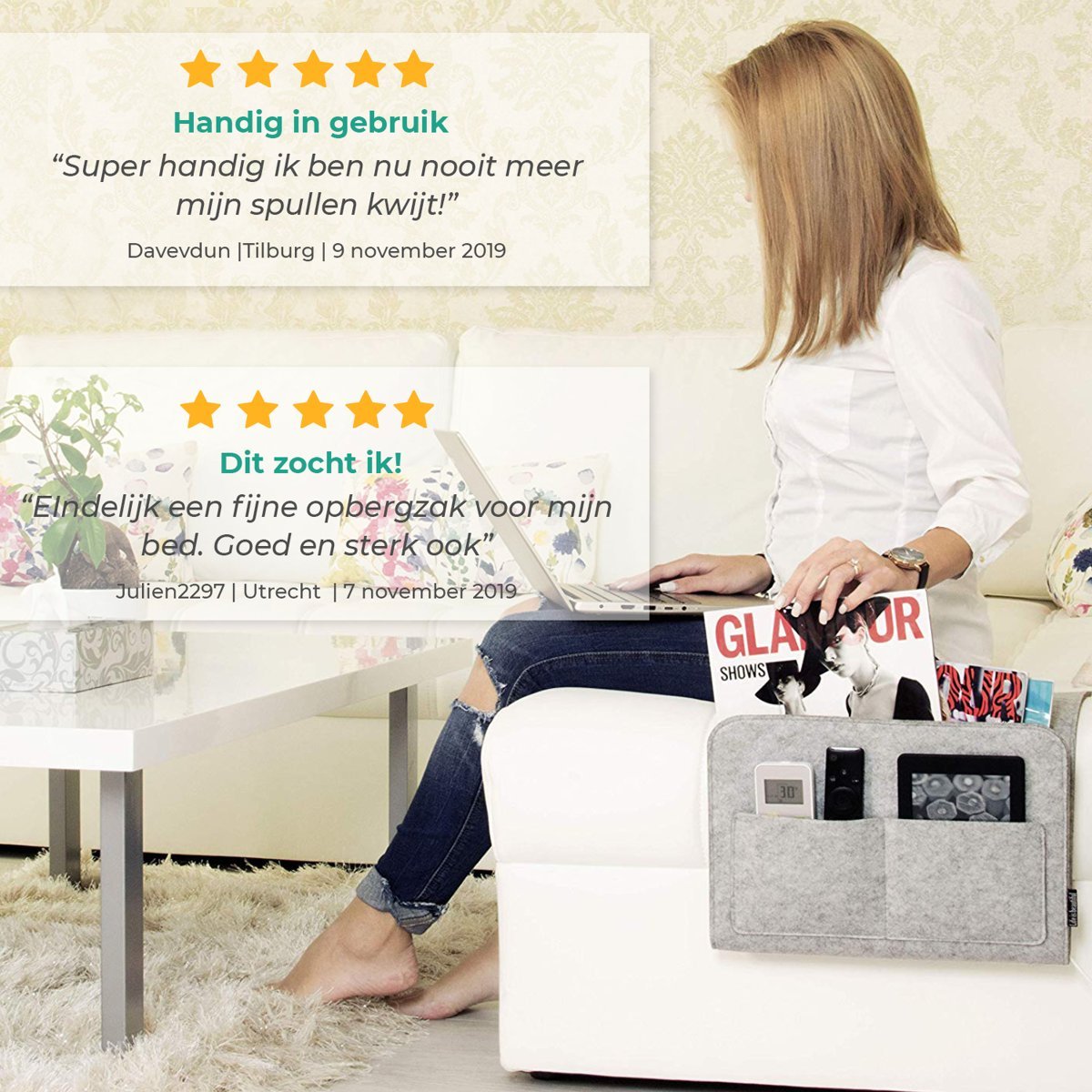 Versatile Storage Bag for Bed or Sofa – Effortless Organization