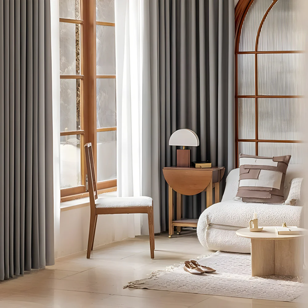 Blackout curtains – Premium jacquard fabric – Elegant modern design – Ideal for bedroom and living room – Energy-efficient and soundproofing 2
