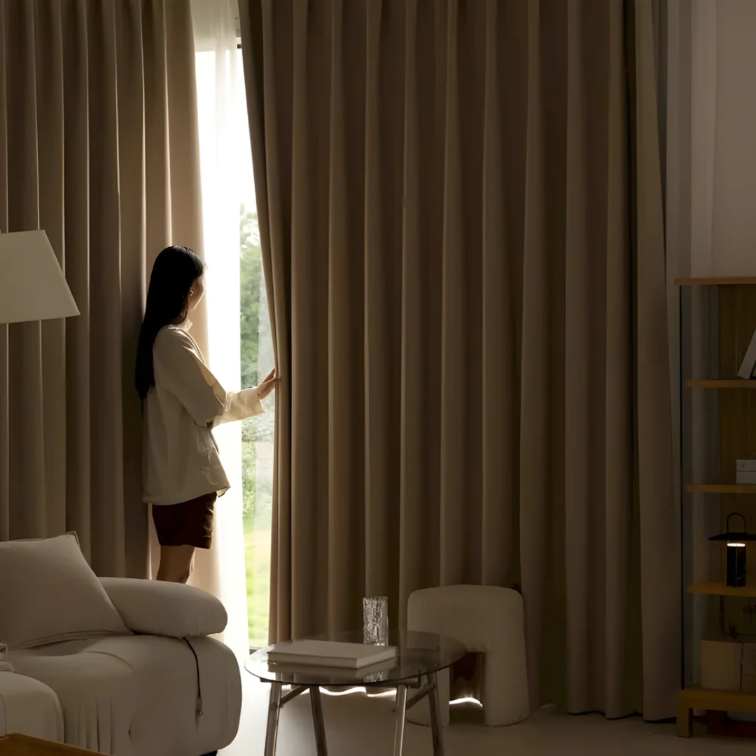 Blackout curtains – Premium jacquard fabric – Elegant modern design – Ideal for bedroom and living room – Energy-efficient and soundproofing 3