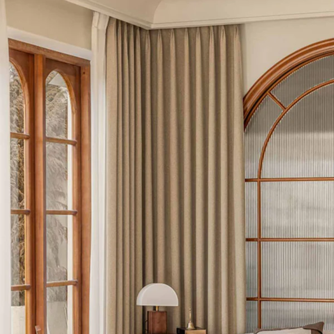 Blackout curtains – Premium jacquard fabric – Elegant modern design – Ideal for bedroom and living room – Energy-efficient and soundproofing 4