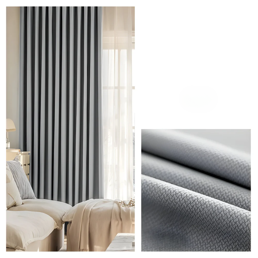 Blackout curtains – Premium jacquard fabric – Elegant modern design – Ideal for bedroom and living room – Energy-efficient and soundproofing 7