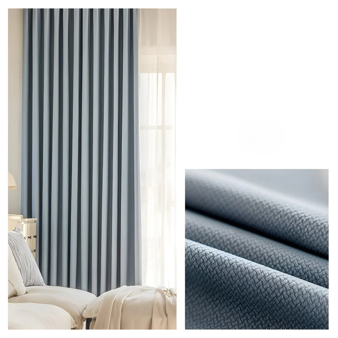 Blackout curtains – Premium jacquard fabric – Elegant modern design – Ideal for bedroom and living room – Energy-efficient and soundproofing 8