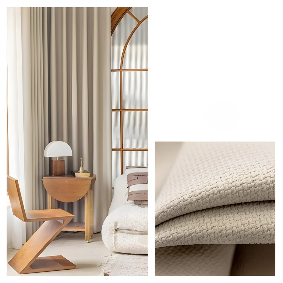 Blackout curtains – Premium jacquard fabric – Elegant modern design – Ideal for bedroom and living room – Energy-efficient and soundproofing 9