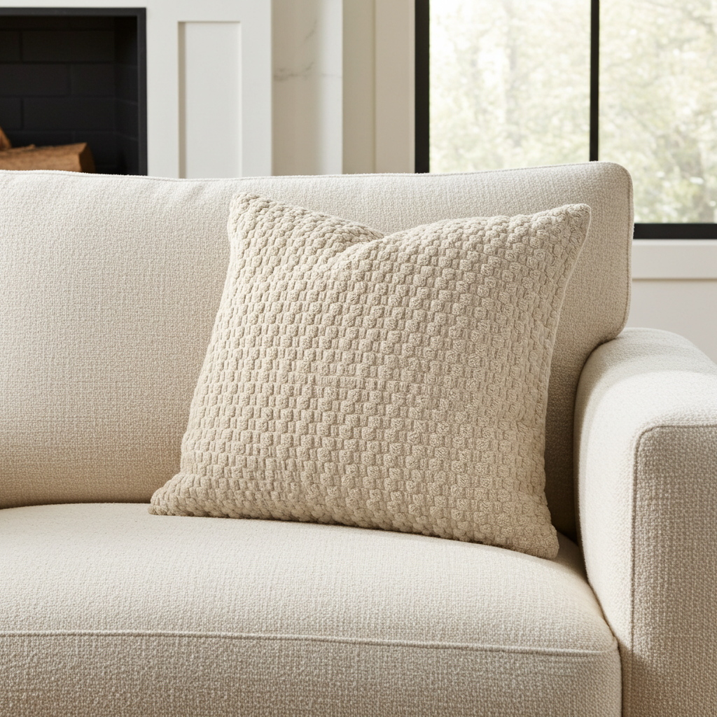 Boho Striped Corduroy Pillow Cover - Double-Sided Decorative Accent