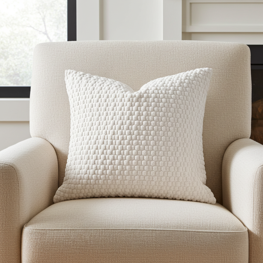 Boho Striped Corduroy Pillow Cover - Double-Sided Decorative Accent