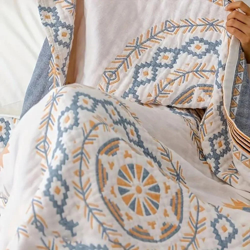 Boho Mandala Cotton Throw Blanket – Soft and Versatile 1