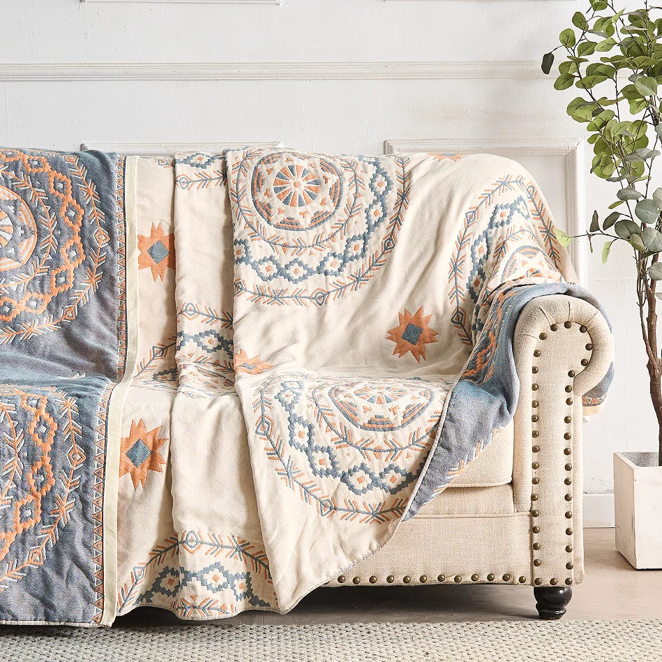 Boho Mandala Cotton Throw Blanket – Soft and Versatile 5