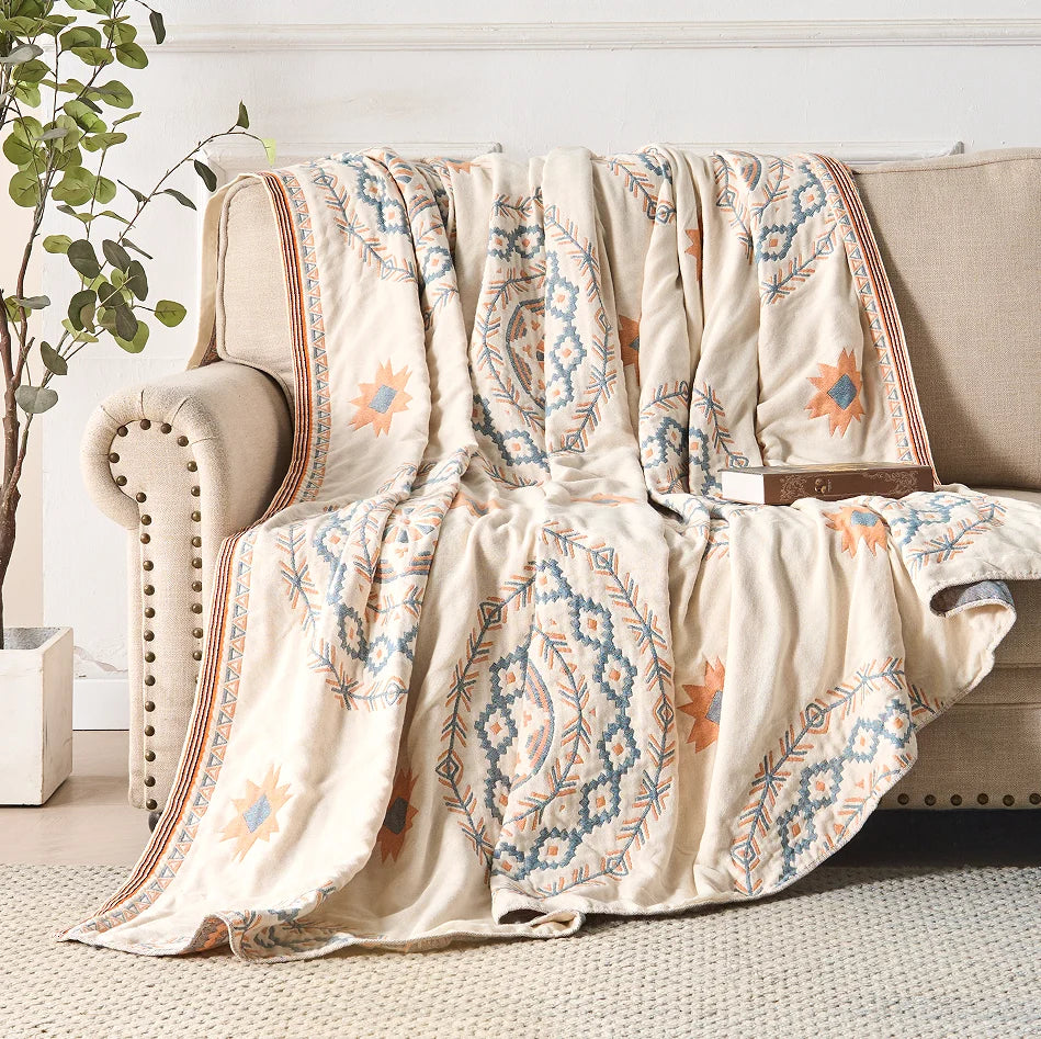 Boho Mandala Cotton Throw Blanket – Soft and Versatile 6
