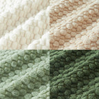 Boho striped corduroy pillow cover in earthy tones, featuring a double-sided design with vibrant patterns. Perfect for adding a decorative accent to sofas or 3