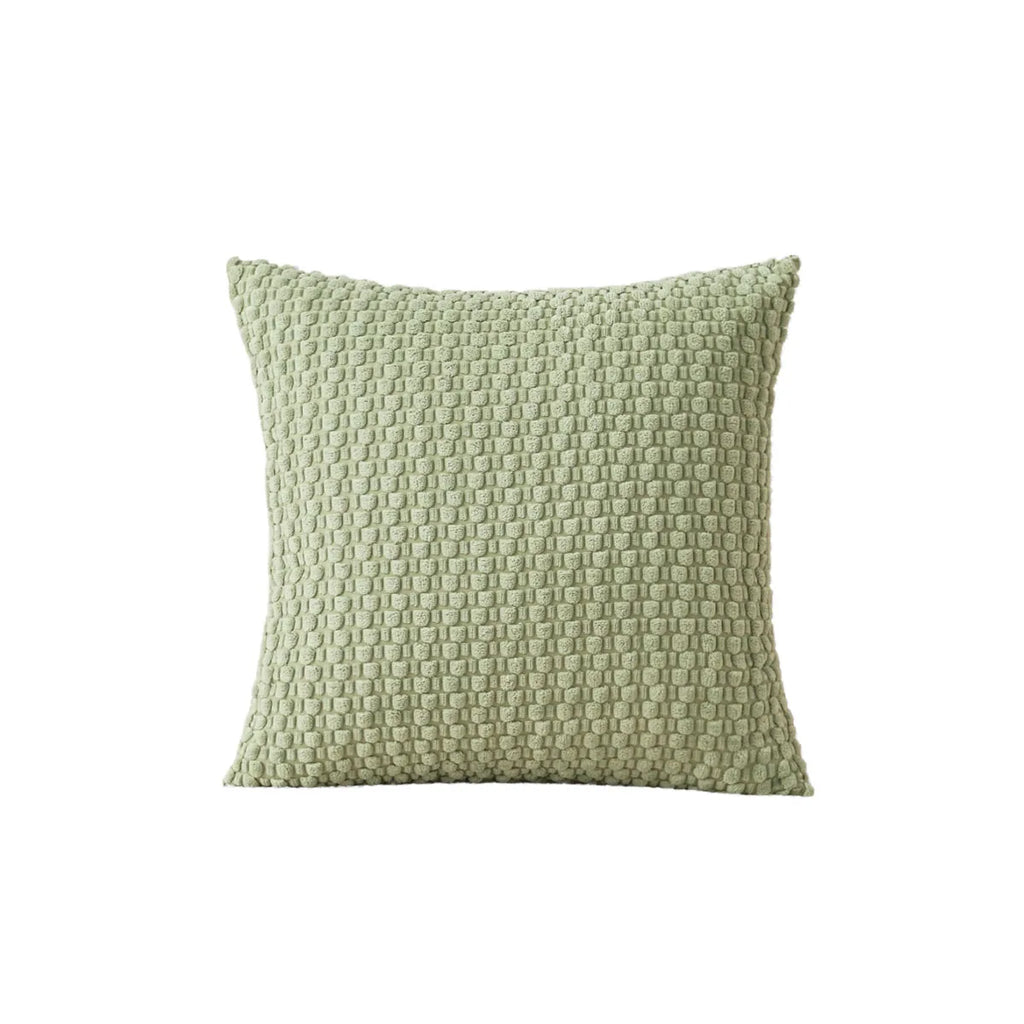 Boho striped corduroy pillow cover featuring a double-sided design with vibrant colors. Soft texture adds comfort, perfect for enhancing any living space or bedroom 7