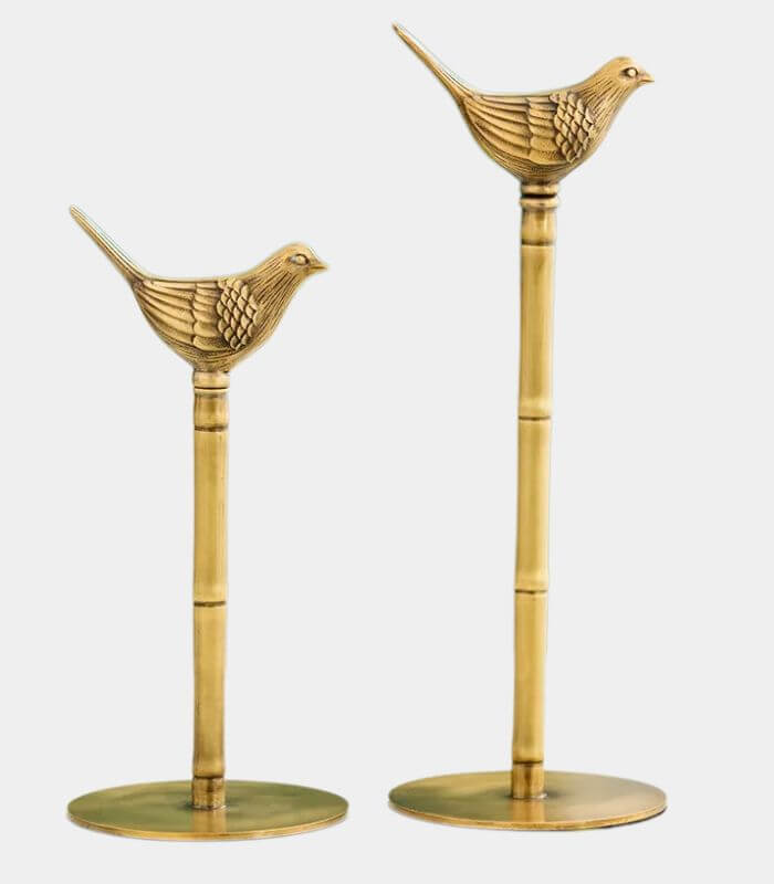 Brass paper towel holder – Elegant golden finish – Bird finial design – Stylish kitchen or bathroom accent 6