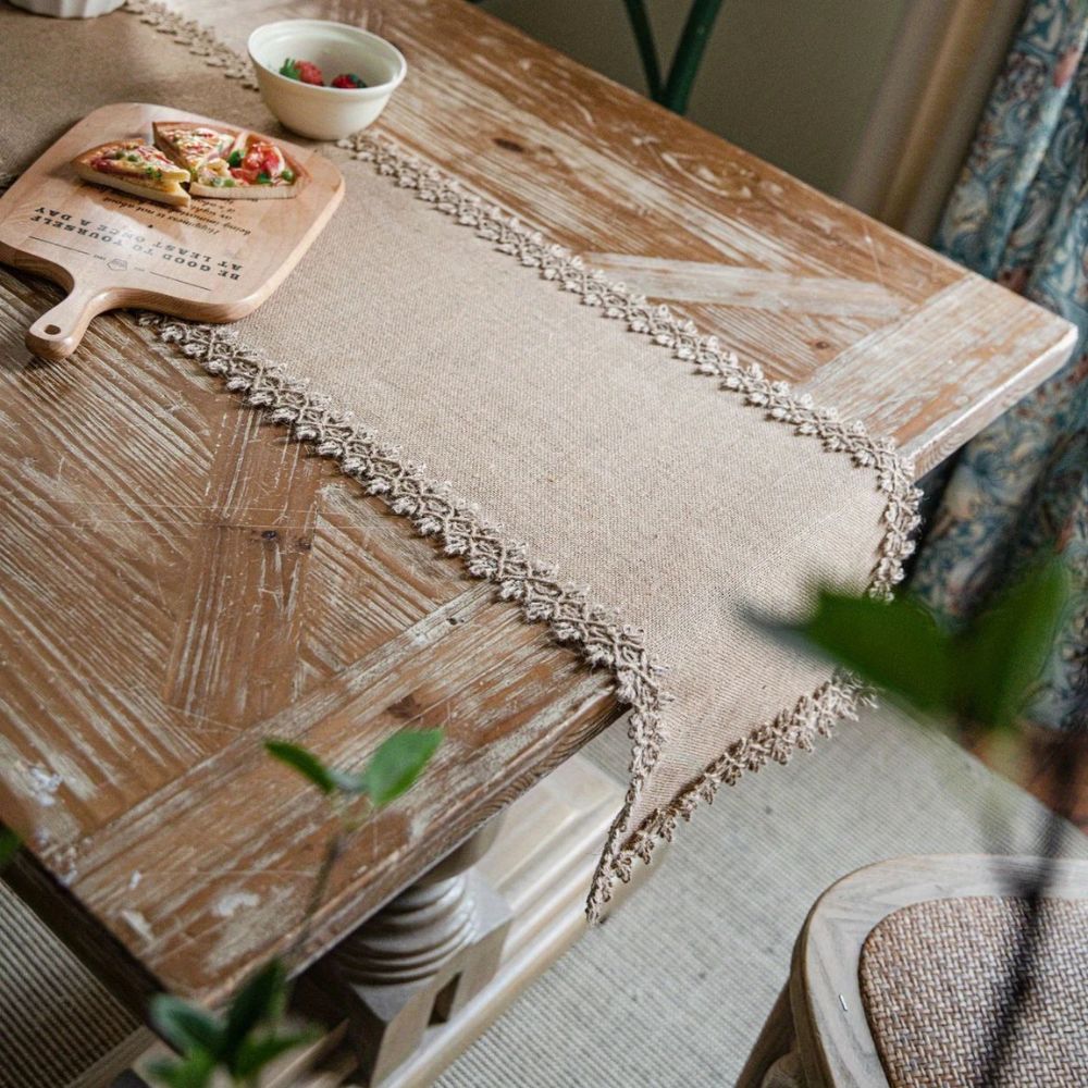 Burlap Table Runner - Natural Jute, 13 x 72 Inch, Minimalist Design for Dining and Events 1