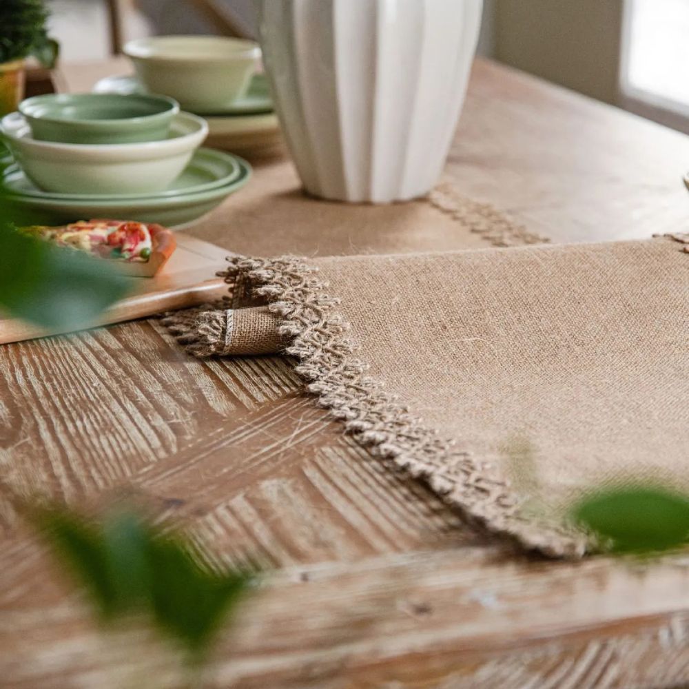 Burlap Table Runner - Natural Jute, 13 x 72 Inch, Minimalist Design for Dining and Events 6