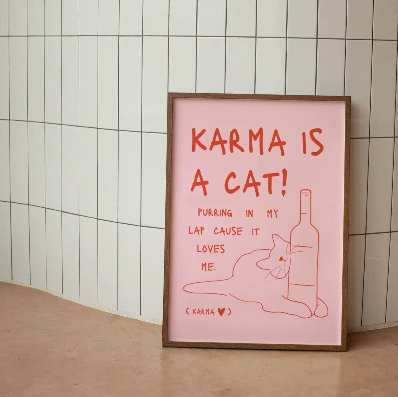 Canvas prints – Premium black polyester – Playful cat design – Unique wall art for home or café décor 11