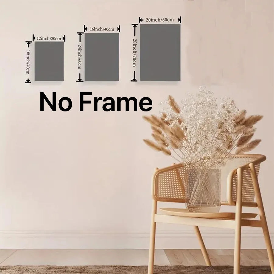 Canvas wall art set – Vintage herbalist design – Frameless decor for living room or bedroom – Set of three 4