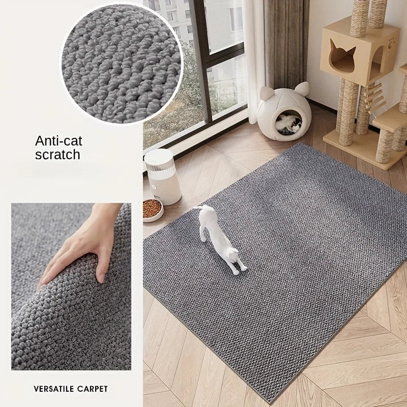 Durable polyester cat scratching pad featuring a stylish design. Ideal for keeping cats entertained while protecting furniture, it offers a textured surface for scratching and lounging. 3