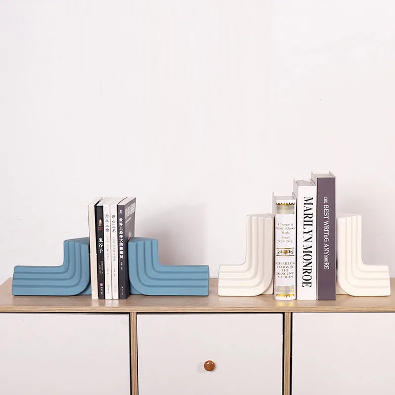 Ceramic bookends – Nordic design – Elegant home decor for living room or office 5