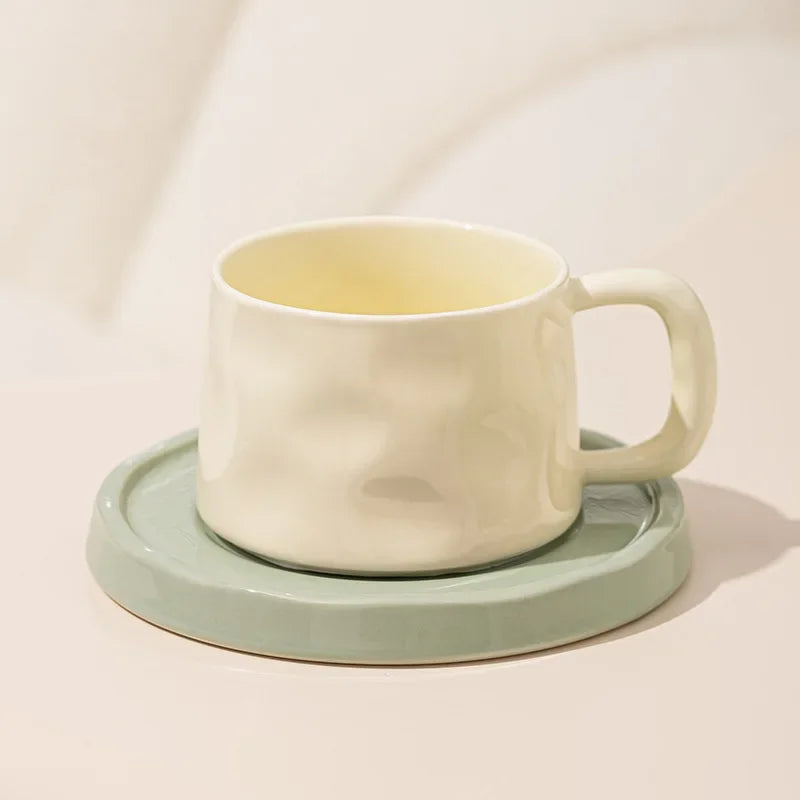 Ceramic coffee mug – Classic white – 300 ml – Includes saucer – Perfect for home or office 10