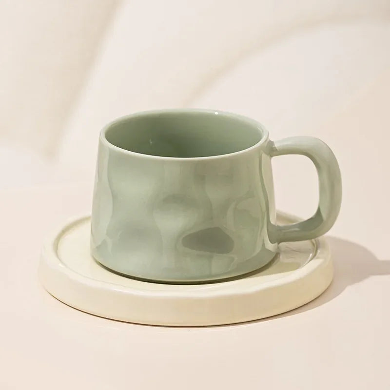 Ceramic coffee mug – Classic white – 300 ml – Includes saucer – Perfect for home or office 11
