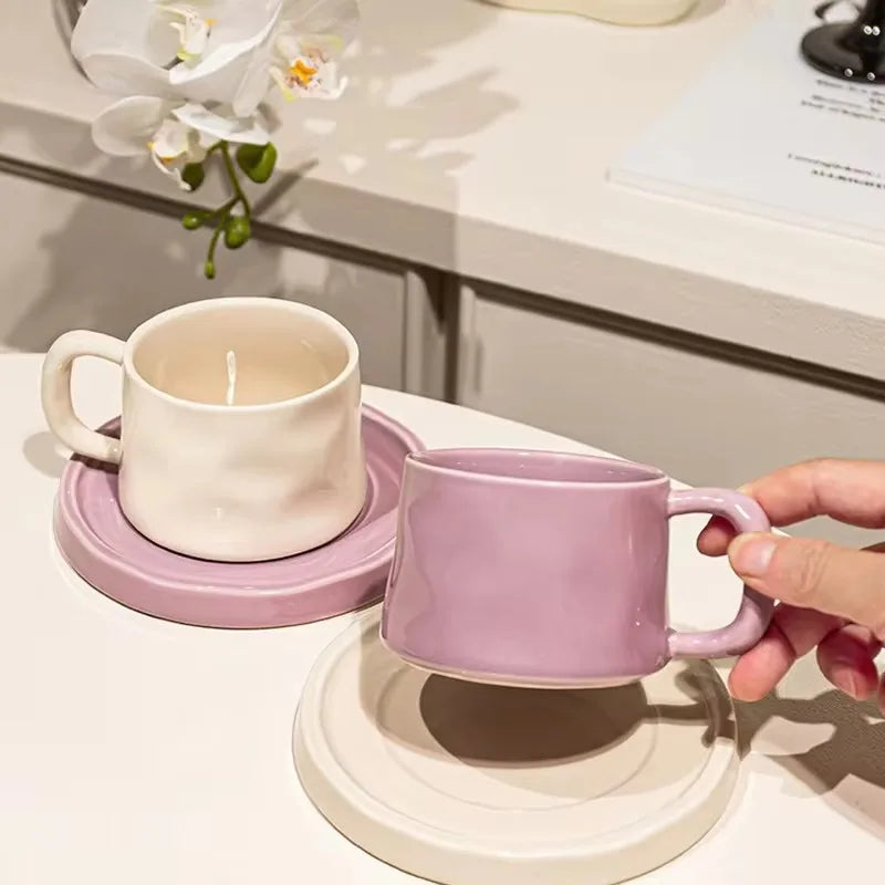 Ceramic coffee mug – Classic white – 300 ml – Includes saucer – Perfect for home or office 4