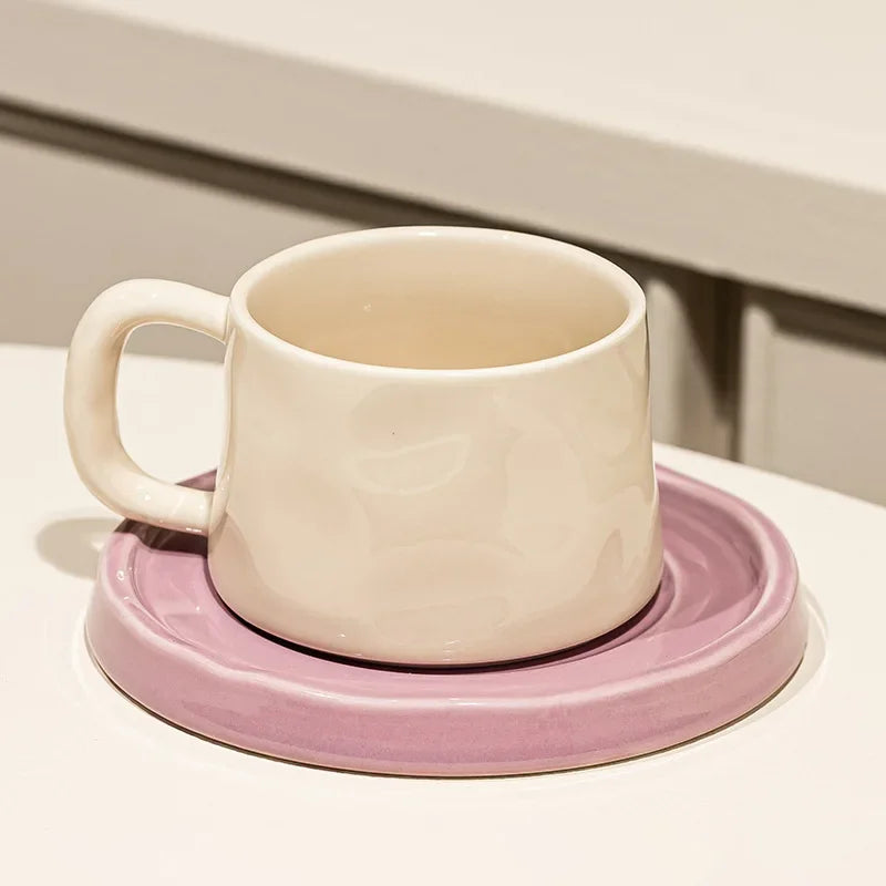 Ceramic coffee mug – Classic white – 300 ml – Includes saucer – Perfect for home or office 6