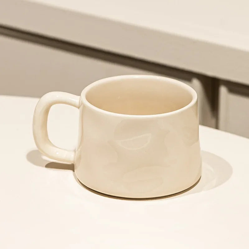 Ceramic coffee mug – Classic white – 300 ml – Includes saucer – Perfect for home or office 9