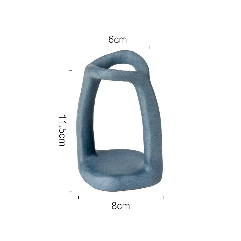 Ceramic holder – Premium material – Minimalist Nordic design – Versatile storage for bathroom or office – 3.1 x 3.1 x 4.5 in 7