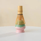 Ceramic matcha bowl with spout – Multicolored design – Perfect for tea lovers and Japanese matcha preparation 1