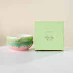 Ceramic matcha bowl with spout – Multicolored design – Perfect for tea lovers and Japanese matcha preparation 16