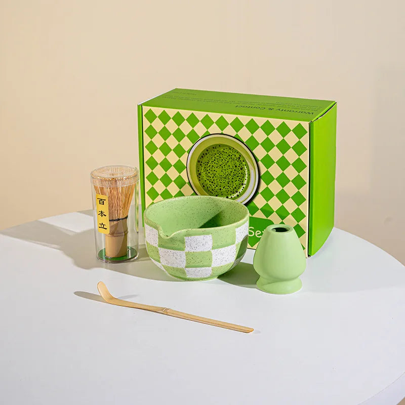 Ceramic matcha tea set – 8-piece Japanese-style – Includes bowl, whisk, and utensils – Perfect gift for tea lovers 12