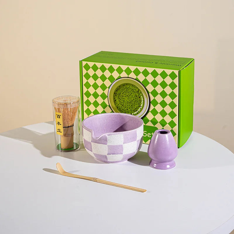 Ceramic matcha tea set – 8-piece Japanese-style – Includes bowl, whisk, and utensils – Perfect gift for tea lovers 13