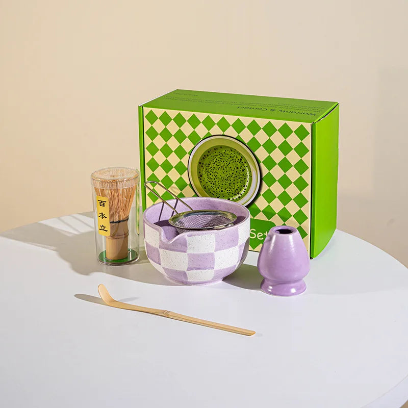 Ceramic matcha tea set – 8-piece Japanese-style – Includes bowl, whisk, and utensils – Perfect gift for tea lovers 19
