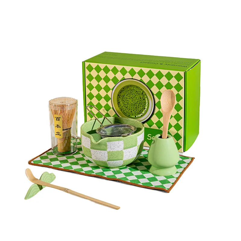 Ceramic matcha tea set – 8-piece Japanese-style – Includes bowl, whisk, and utensils – Perfect gift for tea lovers 4