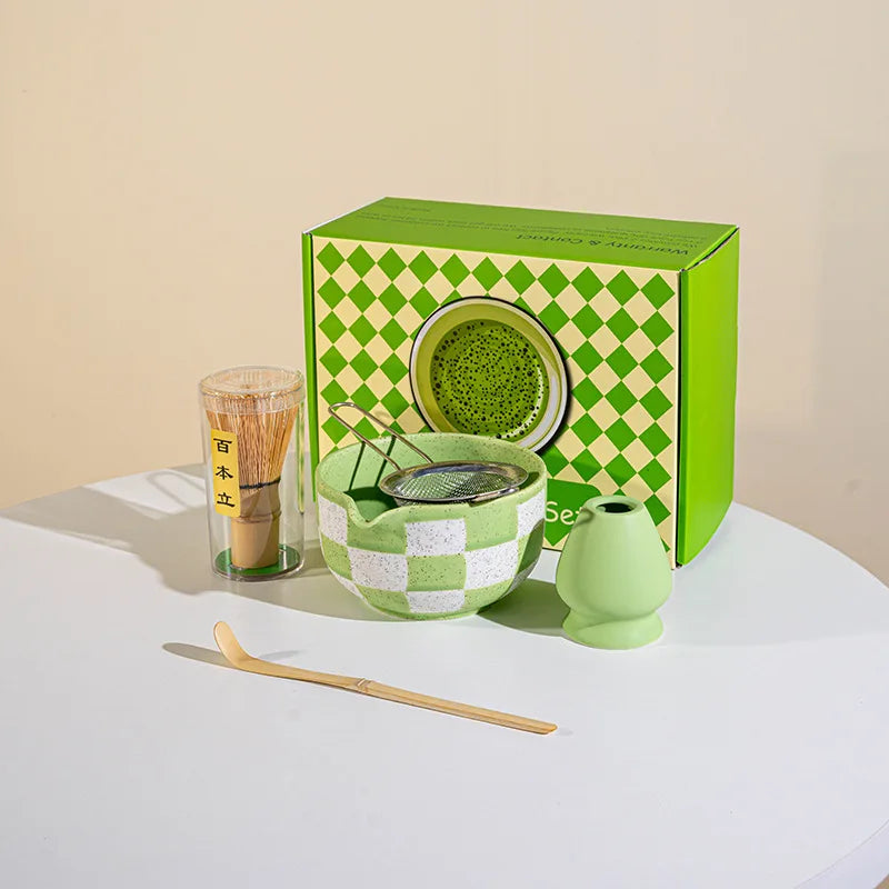 Ceramic matcha tea set – 8-piece Japanese-style – Includes bowl, whisk, and utensils – Perfect gift for tea lovers 5