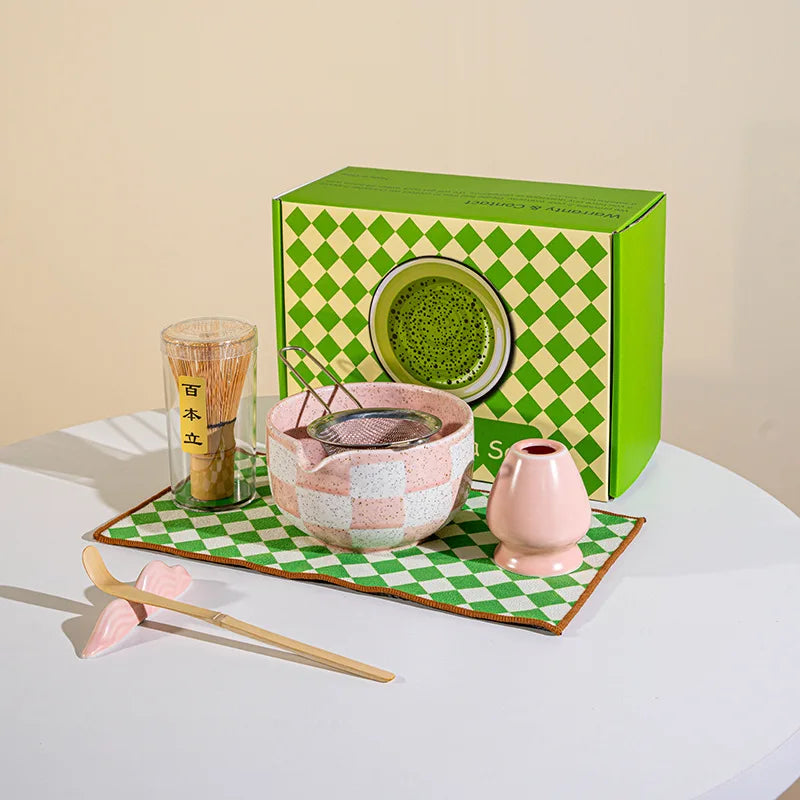 Ceramic matcha tea set – 8-piece Japanese-style – Includes bowl, whisk, and utensils – Perfect gift for tea lovers 6