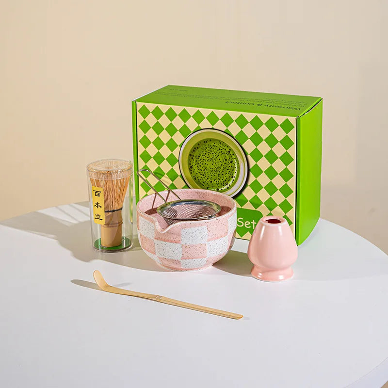 Ceramic matcha tea set – 8-piece Japanese-style – Includes bowl, whisk, and utensils – Perfect gift for tea lovers 7