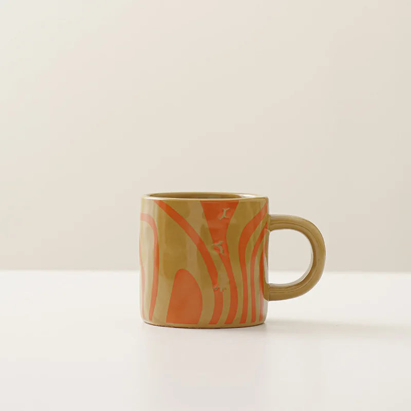 Ceramic mug – Geometric art design – Stylish and versatile – Perfect for coffee or tea – Dishwasher and microwave safe 7