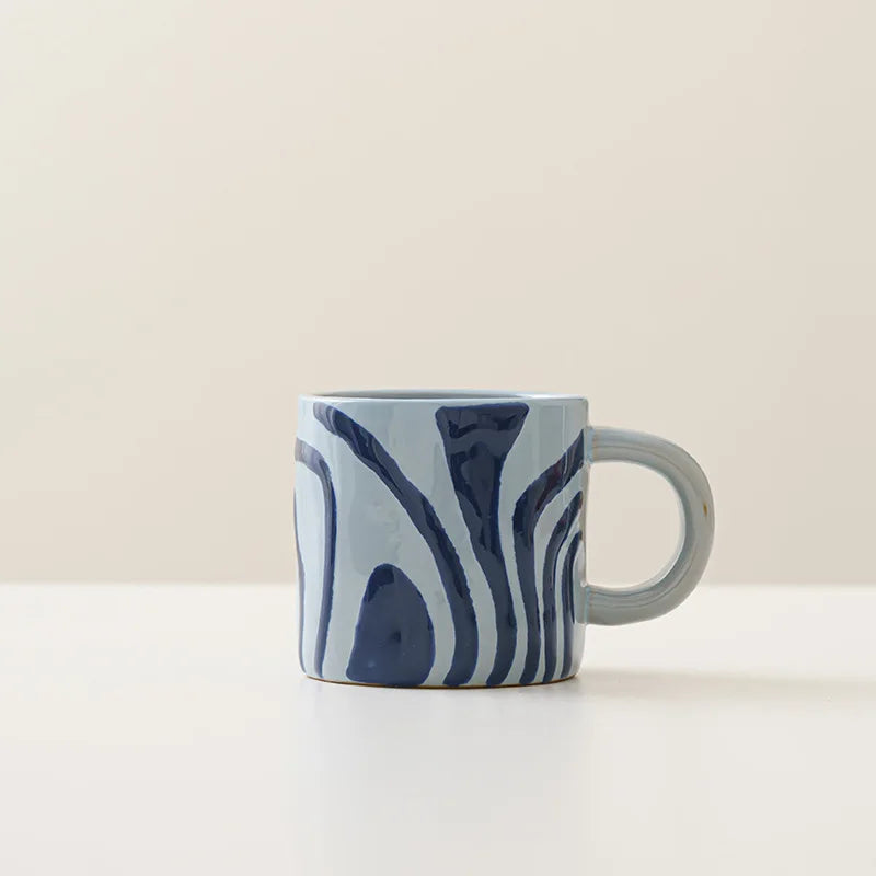 Ceramic mug – Geometric art design – Stylish and versatile – Perfect for coffee or tea – Dishwasher and microwave safe 9