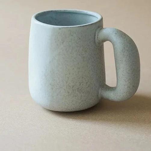 Ceramic mug – Handcrafted pottery – Minimalist beige design – Perfect for coffee and tea 6