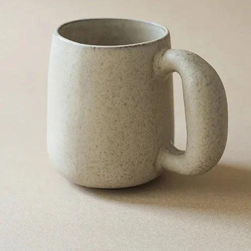 Ceramic mug – Handcrafted pottery – Minimalist beige design – Perfect for coffee and tea 7
