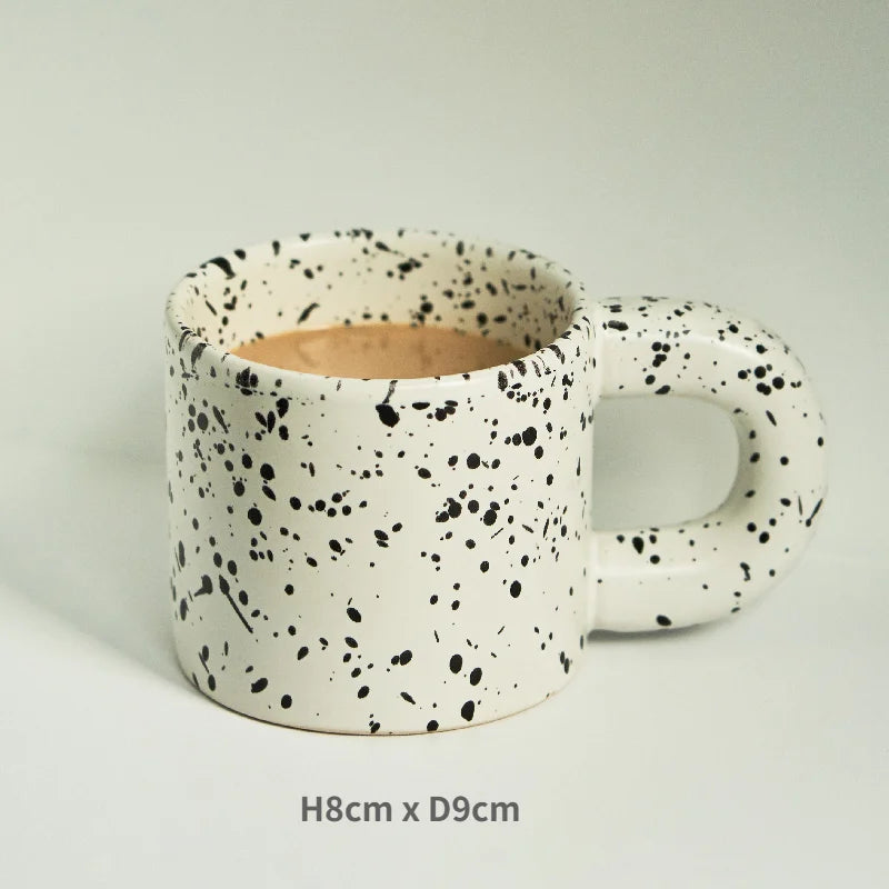 Ceramic mug – Korean style design – 300 ml – Dishwasher safe coffee and tea drinkware 10