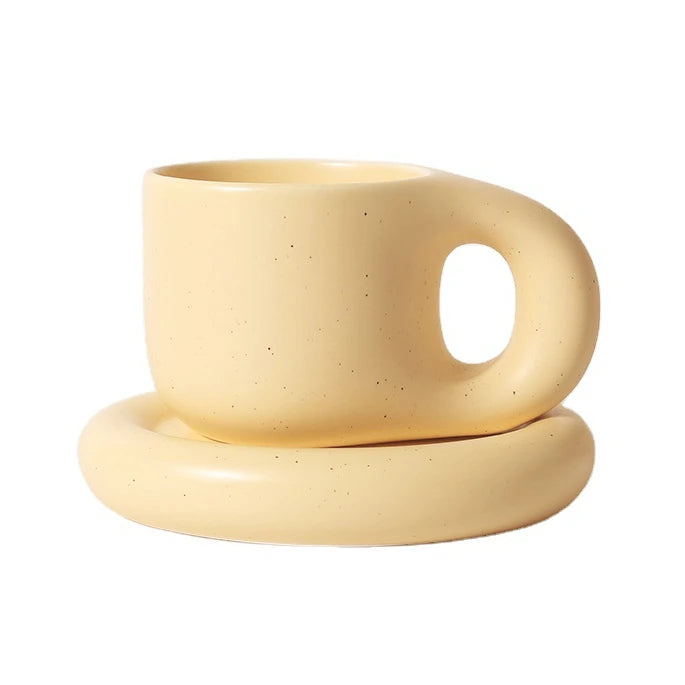 Ceramic mug – Korean style design – 300 ml – Dishwasher safe coffee and tea drinkware 12