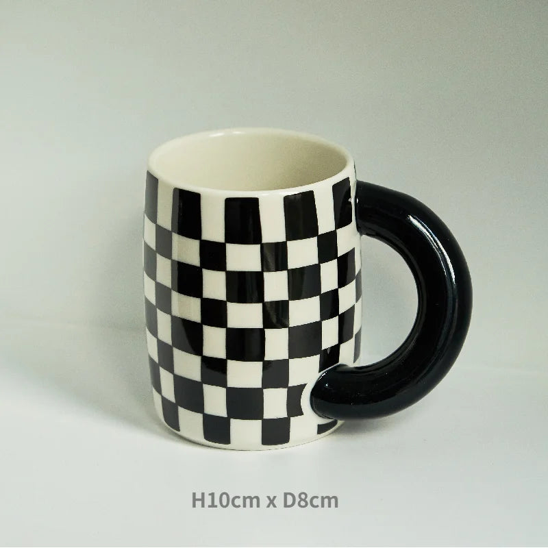 Ceramic mug – Korean style design – 300 ml – Dishwasher safe coffee and tea drinkware 14