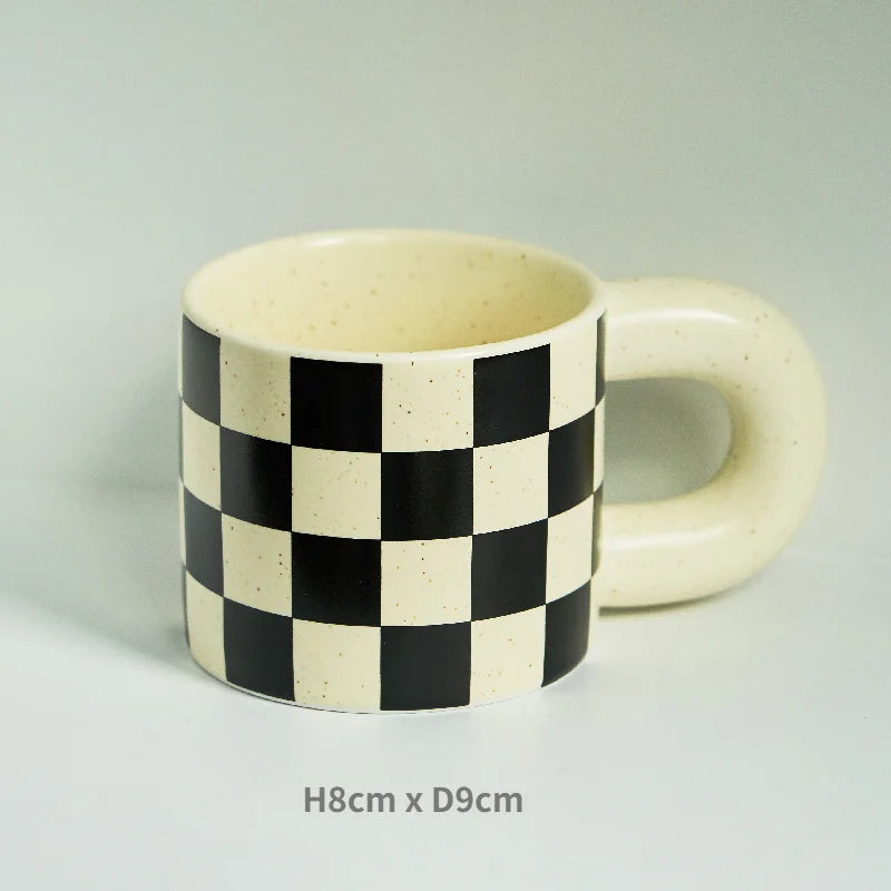 Ceramic mug – Korean style design – 300 ml – Dishwasher safe coffee and tea drinkware 16