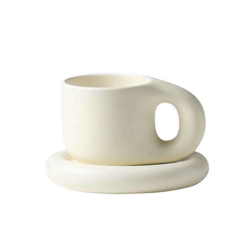 Ceramic mug – Korean style design – 300 ml – Dishwasher safe coffee and tea drinkware 8