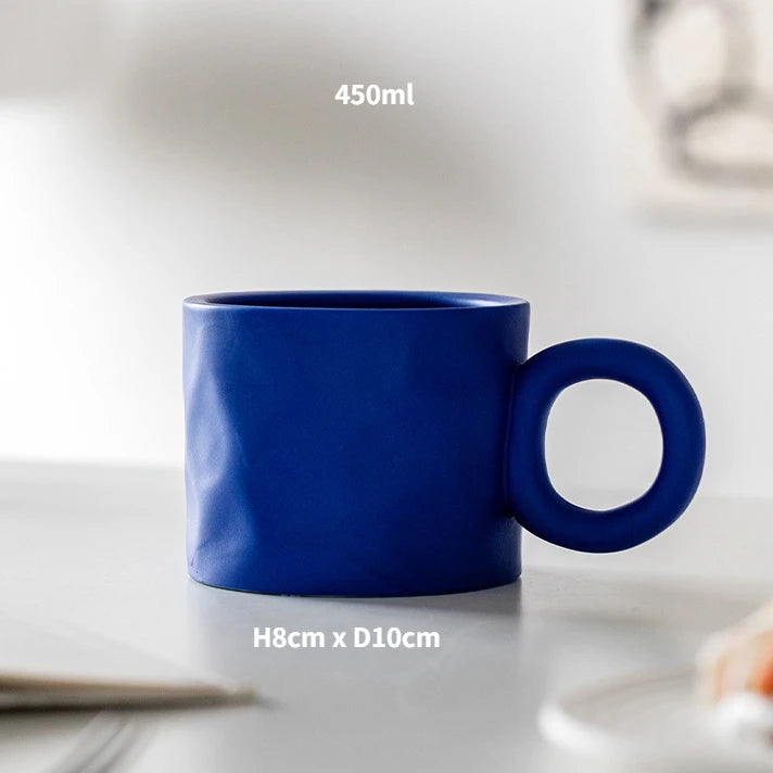 Ceramic mug – Korean style design – 300 ml – Dishwasher safe coffee and tea drinkware 9